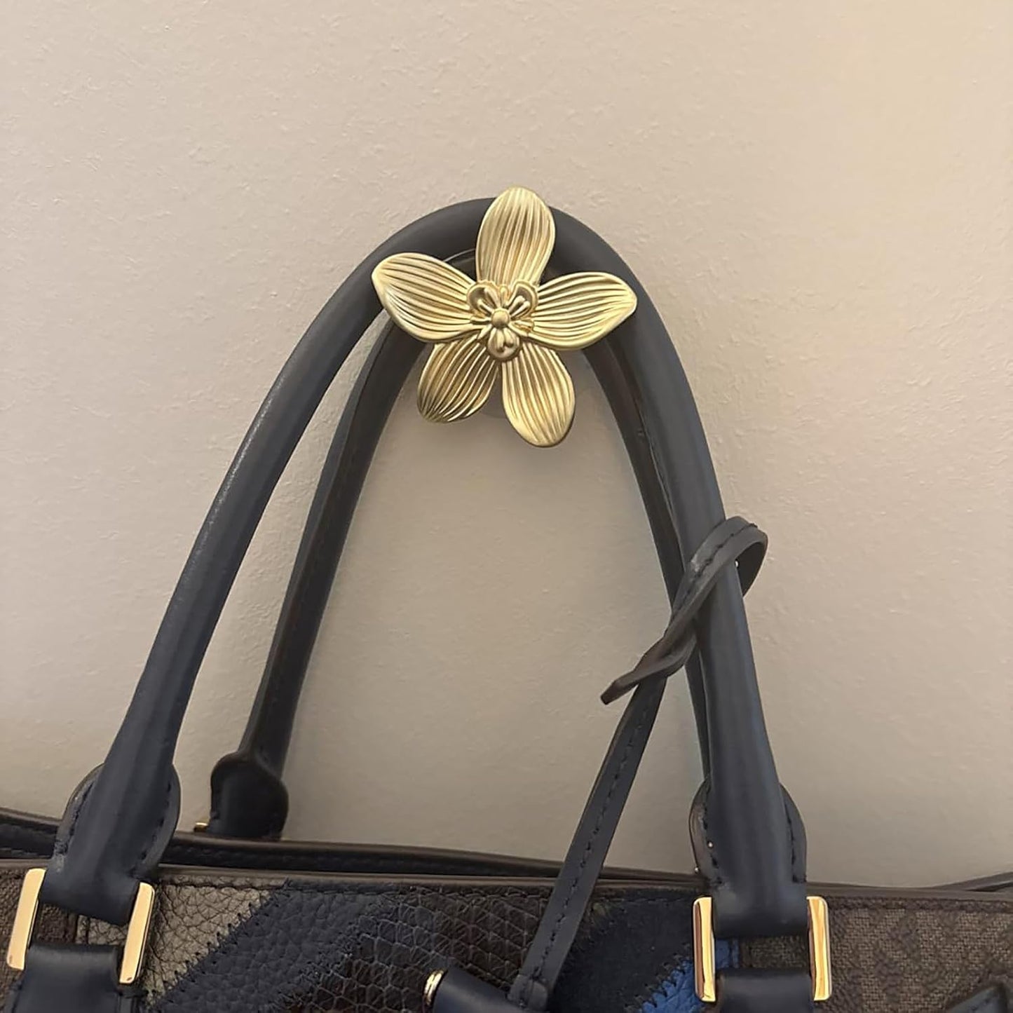 Decorative Flower Wall Hooks / Gold / Set of 4