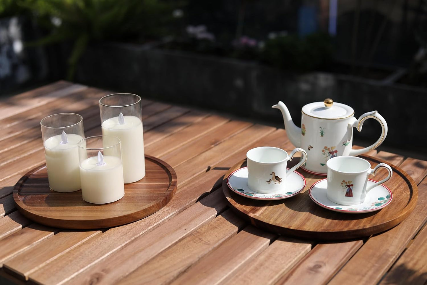 Round Wood Tray / 9.8