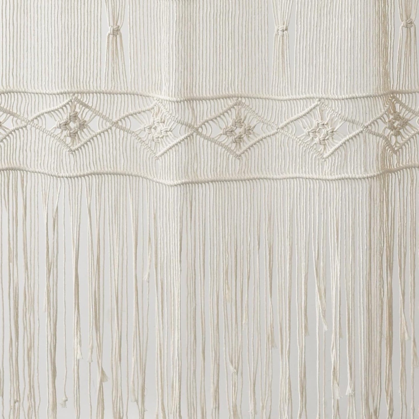 Macrame Curtain Handmade Woven Curtains / Ivory3 / Natural