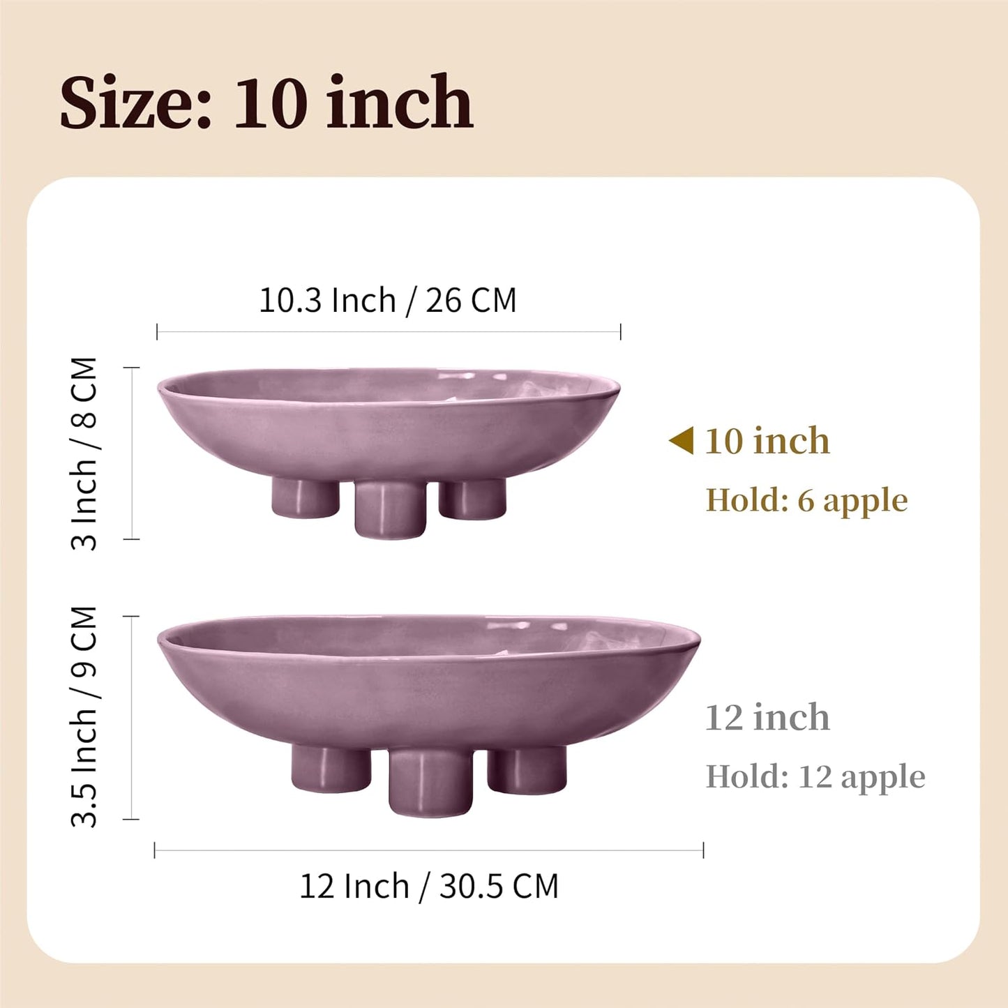 Candy or Key Holder / Purple / 10 Inch