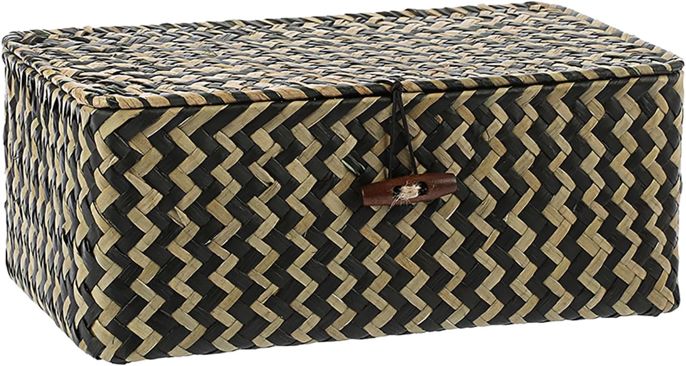 Seagrass Storage Baskets / Small / Black