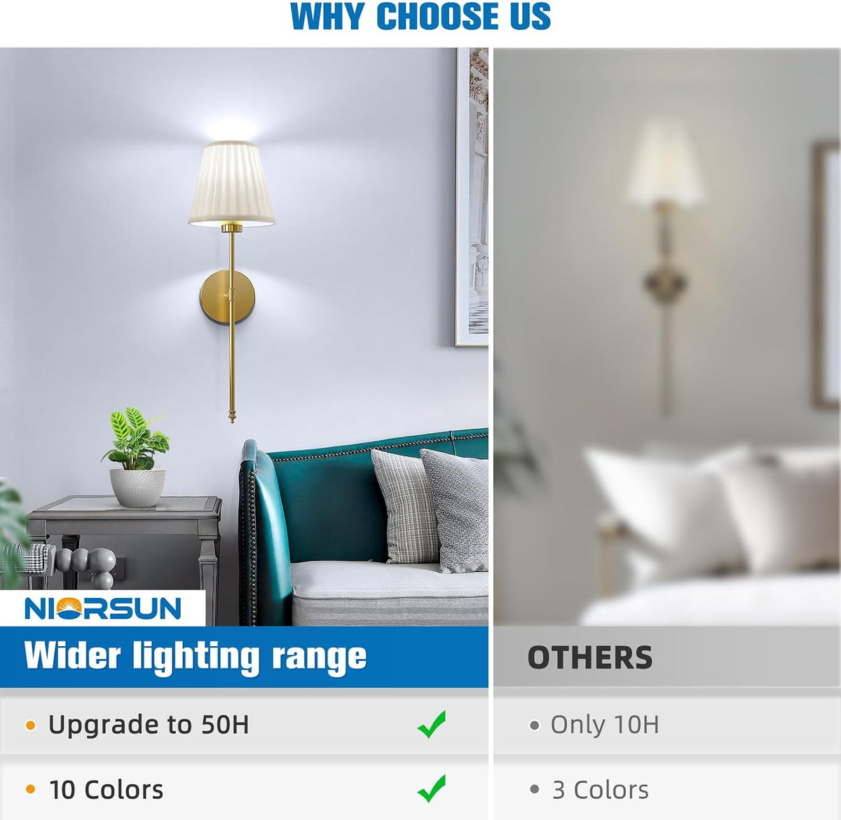 Battery Operated Wall Sconce Set of 2,Beige-Gold Rechargeable Wall Lights with 10400mAh Dimmable Bulbs and Remote, 9