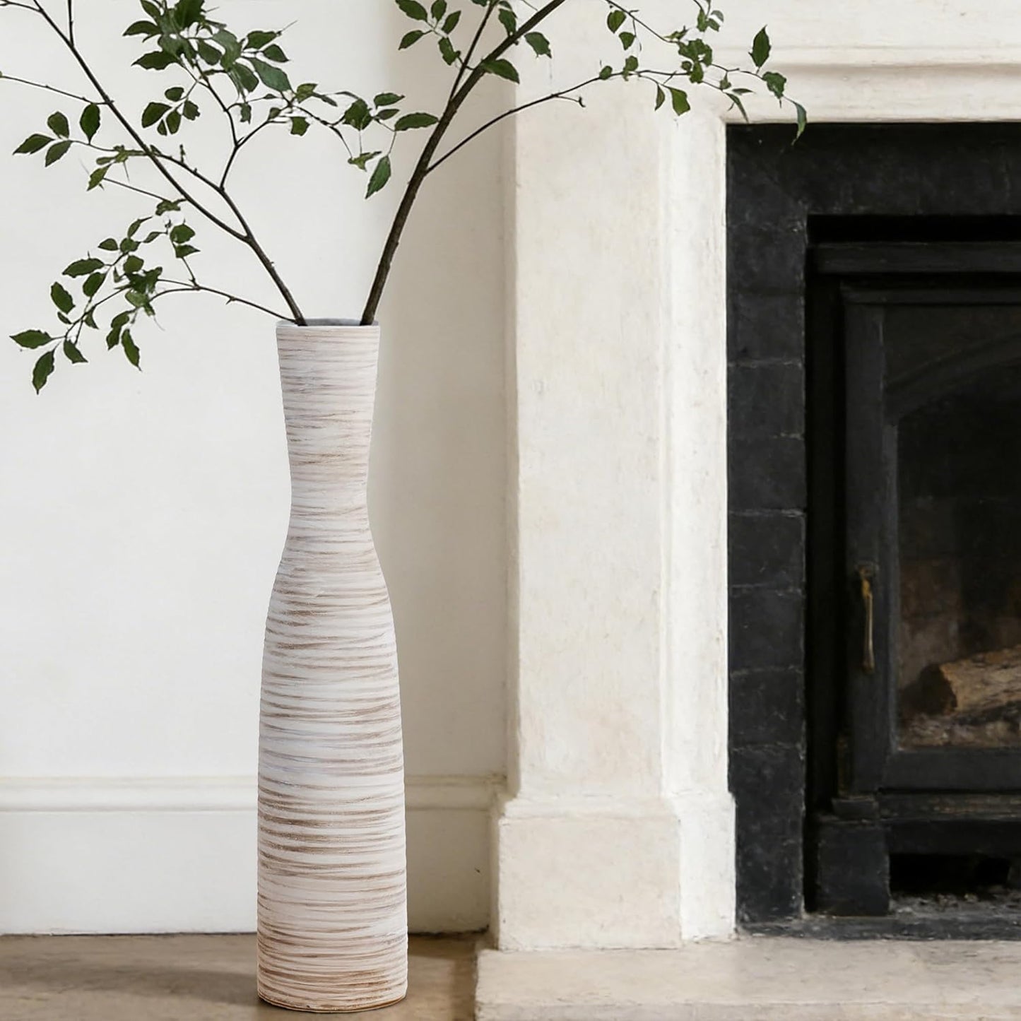 Decorative Thin Pampas Grass Vases / Bow-white-20