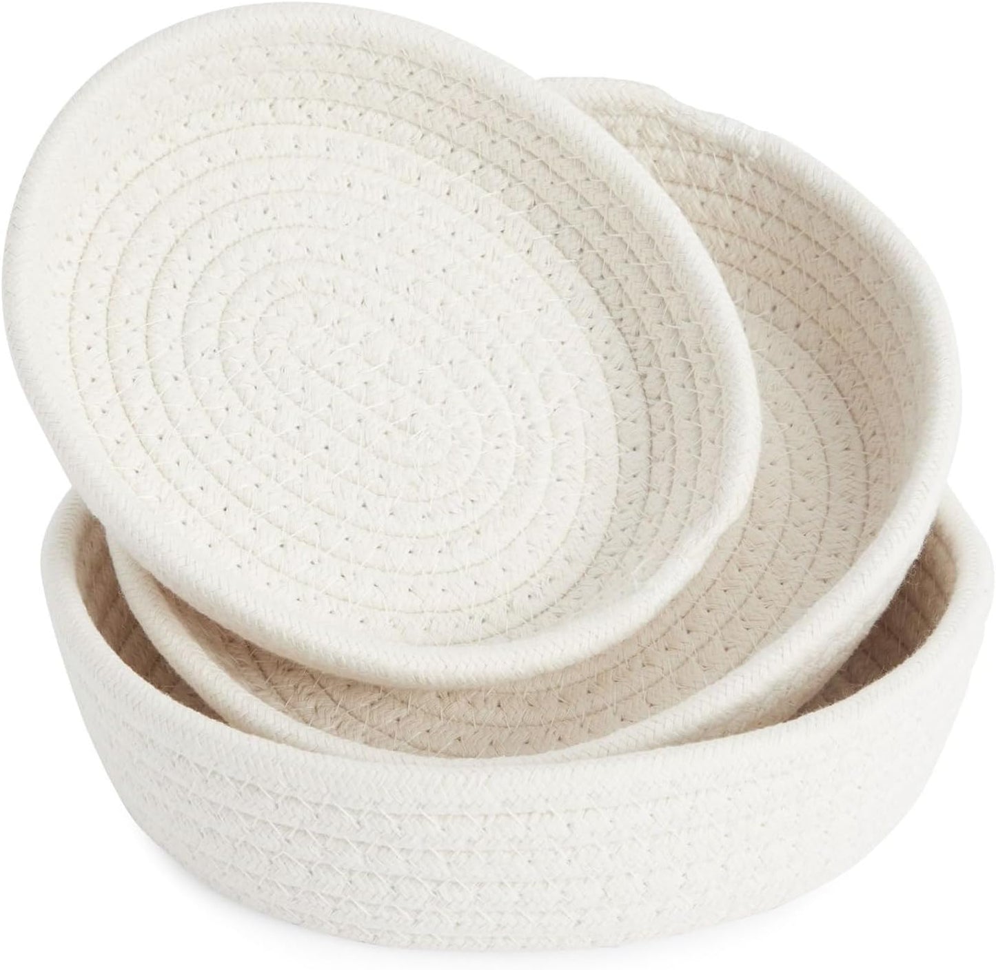 Cotton Woven Basket / White
