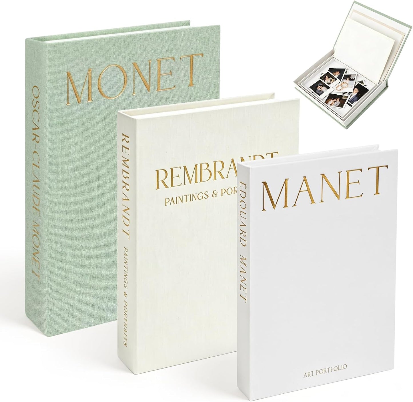Decorative Books for Modern Home Decor / Set of 3