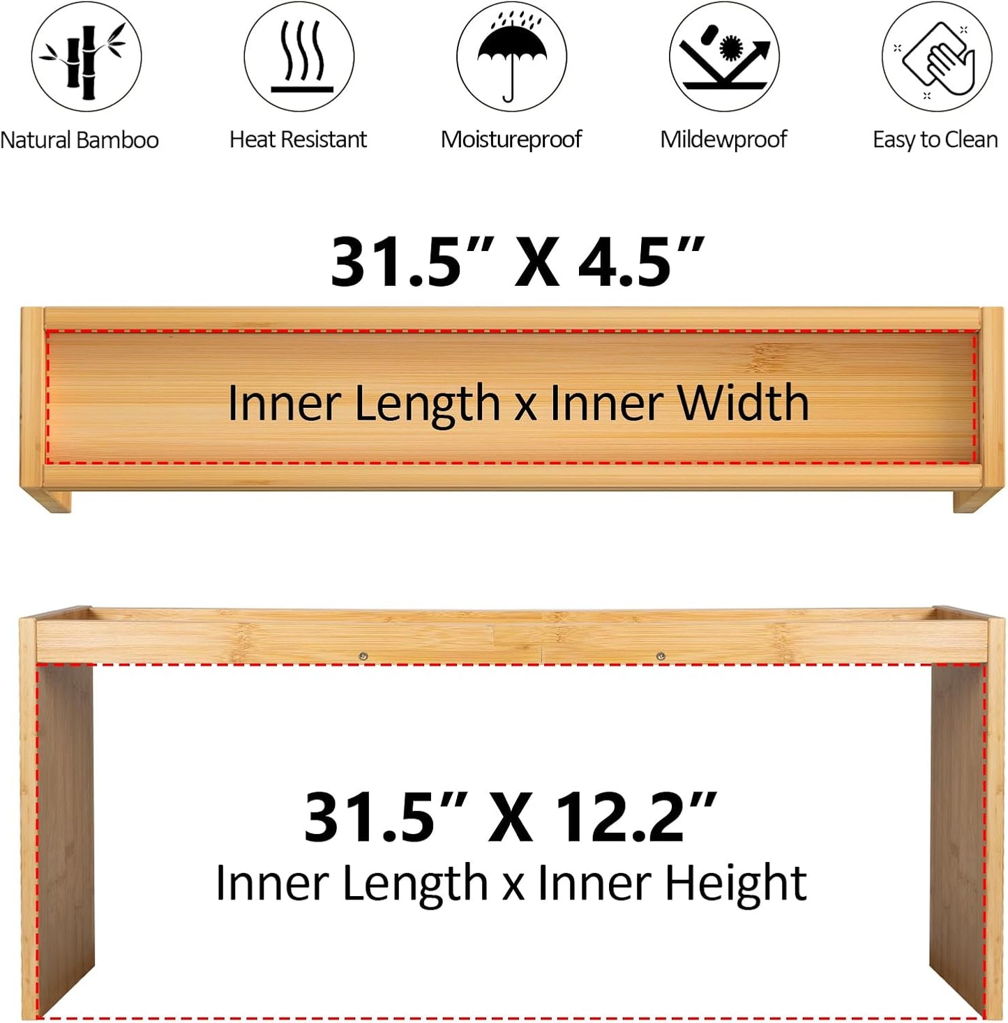 Over the Stove Spice Shelf for Kitchen,33" Over Stove Spice Rack Organizer | Stove Top Shelf, Stove Shelf for Back of