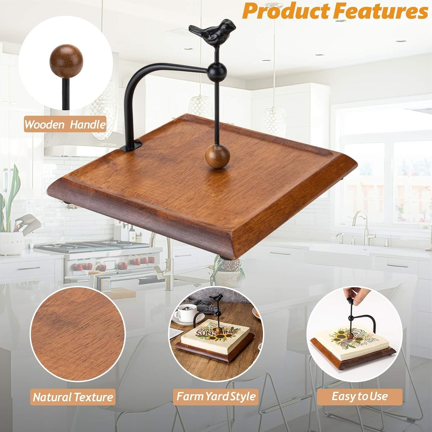 Wooden Napkin Holder / Creative