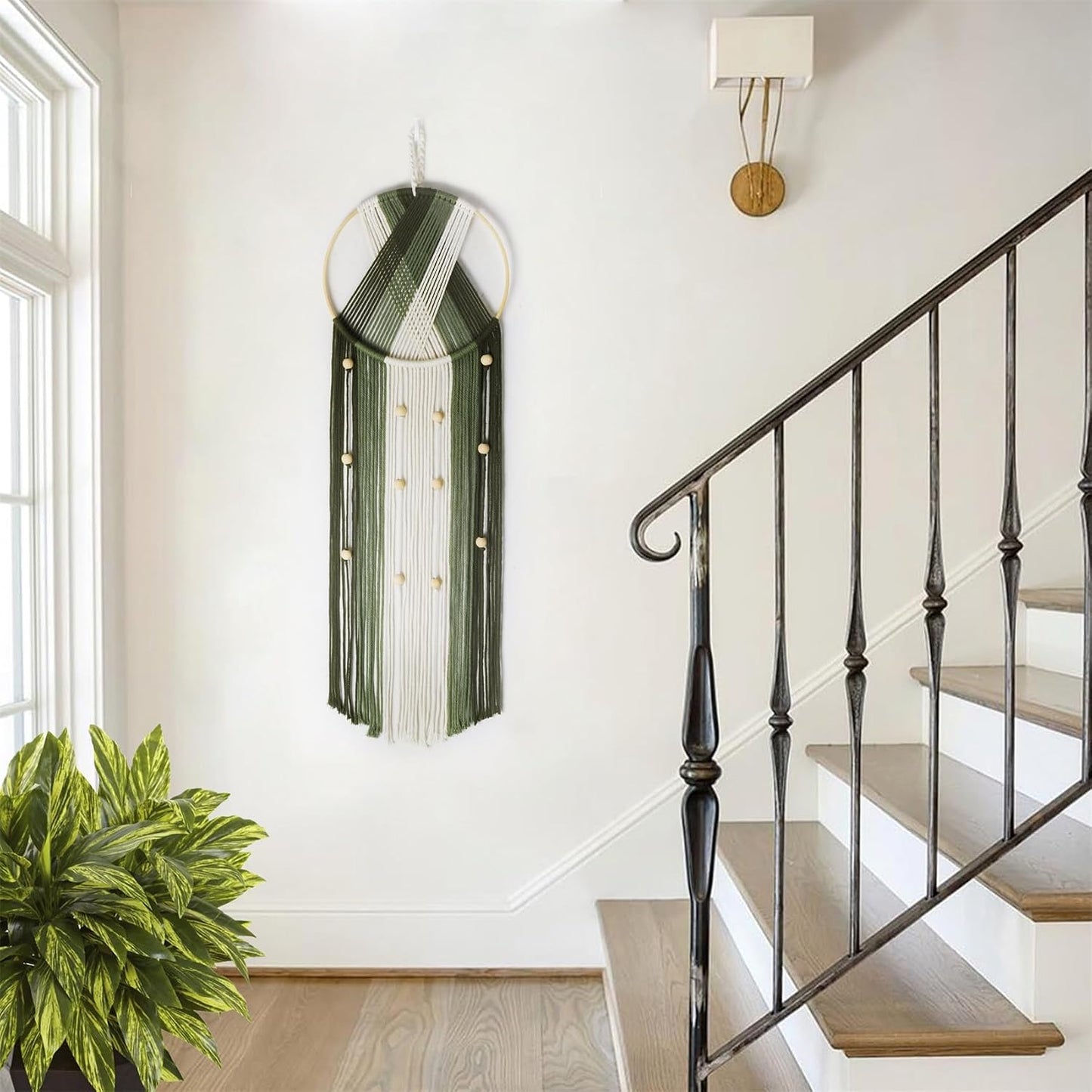 Boho Macrame Wall Hanging / Green