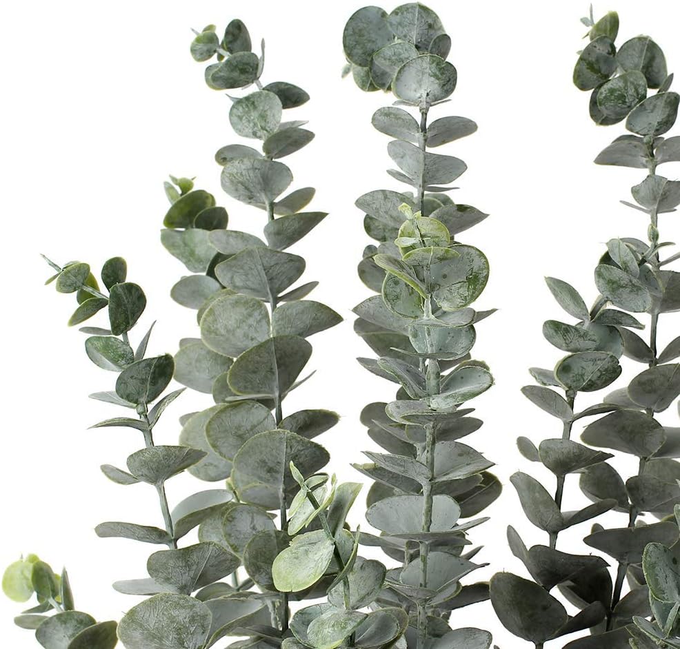 29'' Faux Eucalyptus Branches Spray Artificial Eucalyptus Leaves Long Stems Fake Flower / Style #02