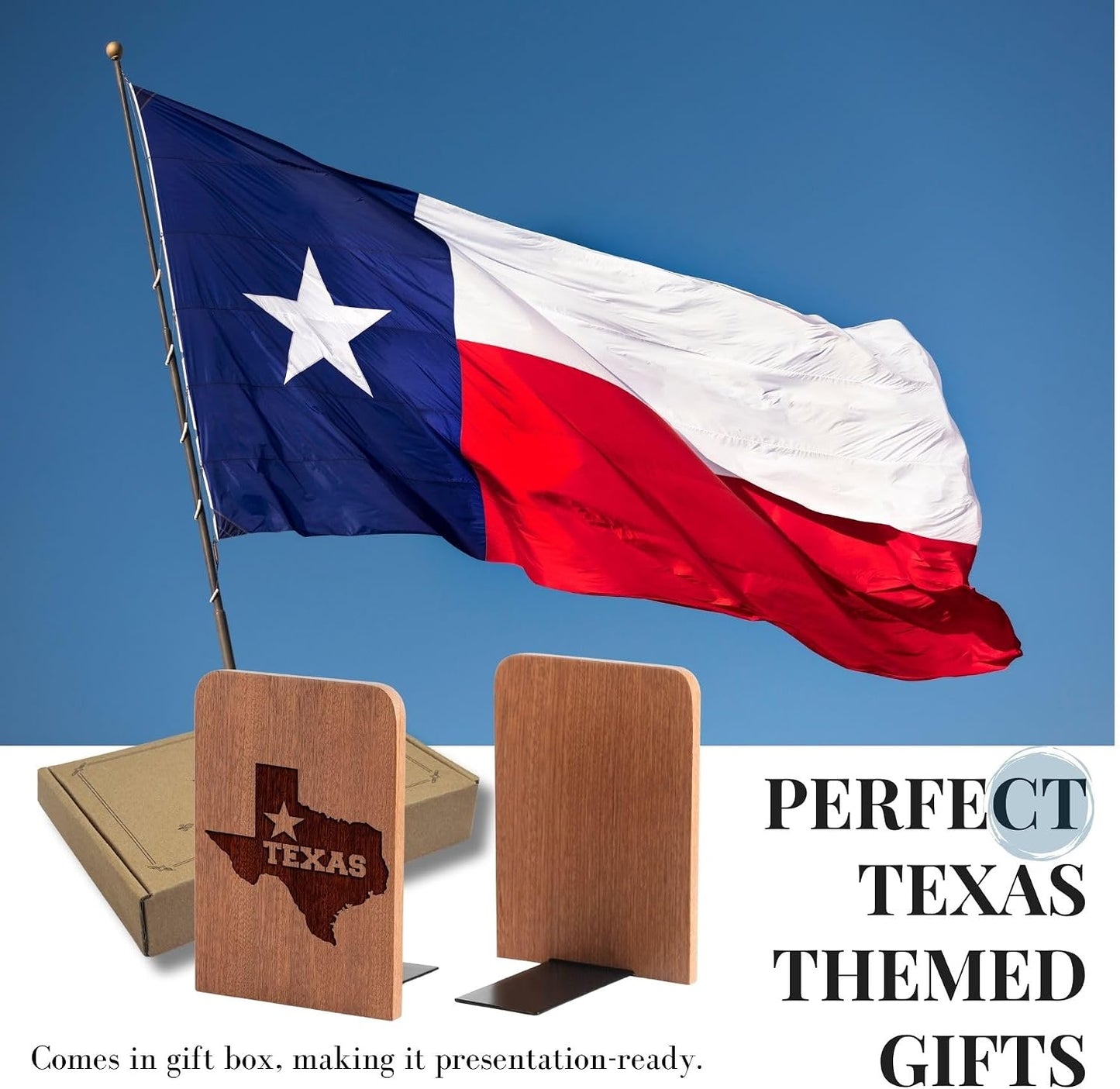 Heavy Duty Wooden Book Ends / Star