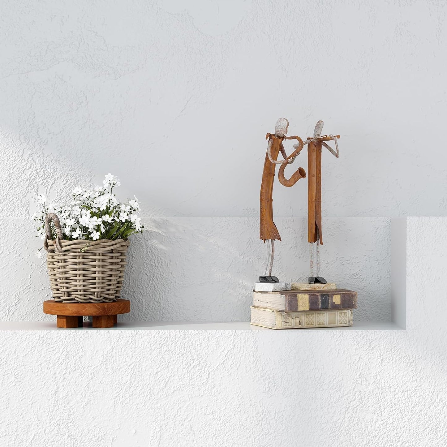 Round Pedestal Stand / Home Centerpiece Decor