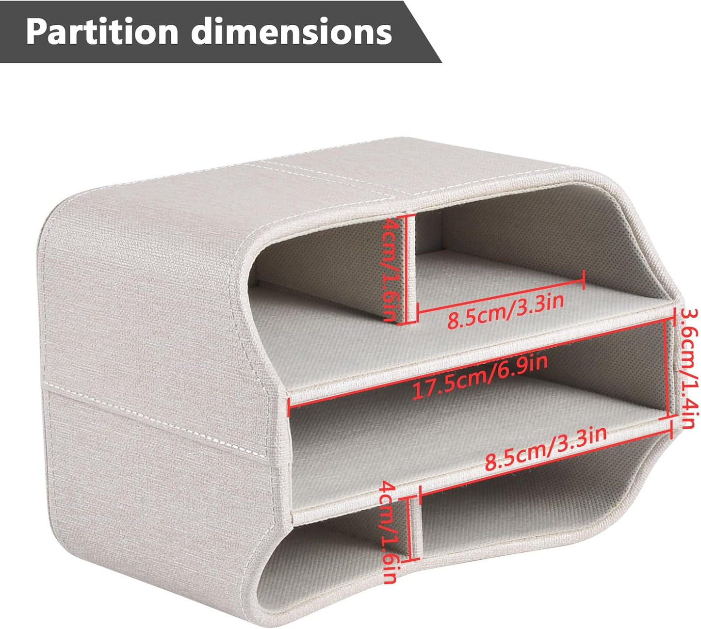 Desk Rotating Organizer/Caddy for TV Remote / Beige