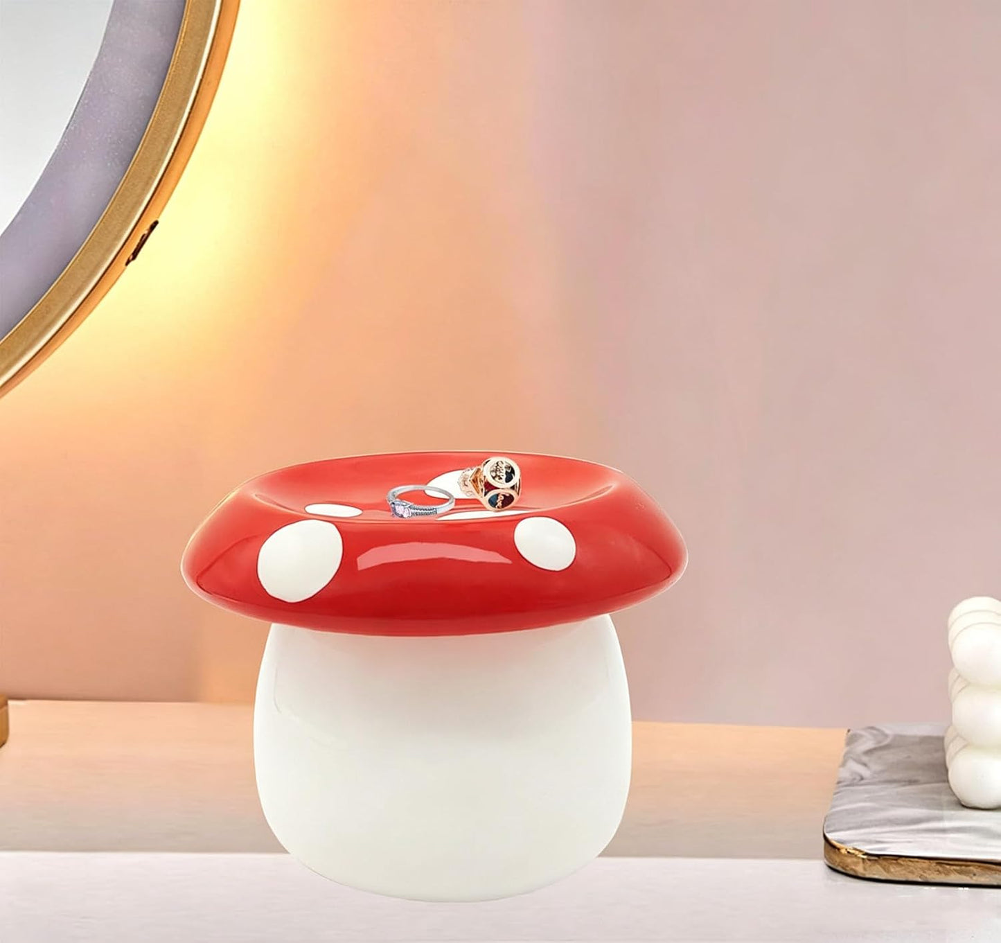 Mushroom Ring Holder Jewelry Tray