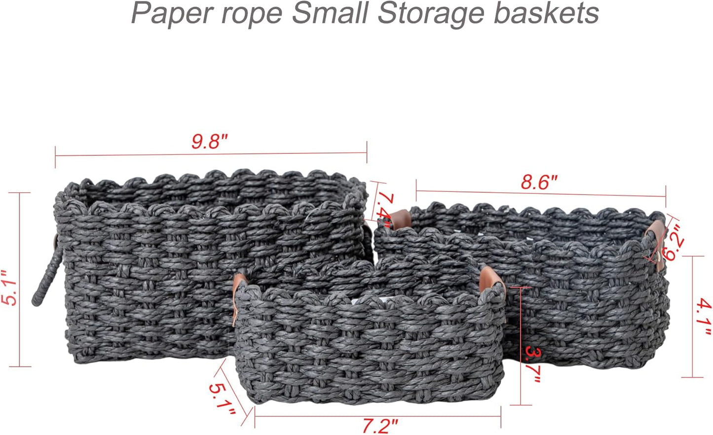 woven Little basket / Black