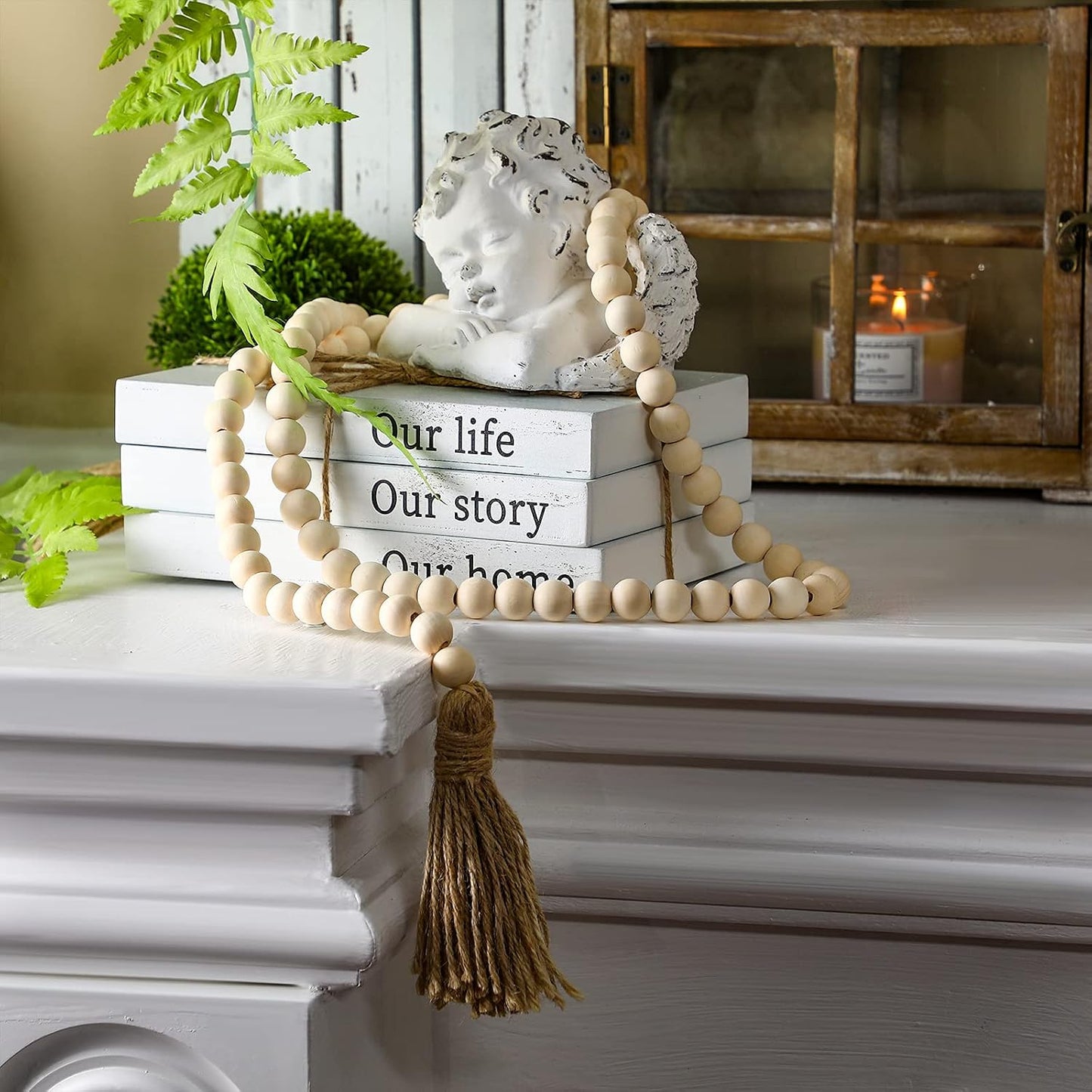 Decorative Books / Our Life, Our Story, Our Home / White / Set of 3