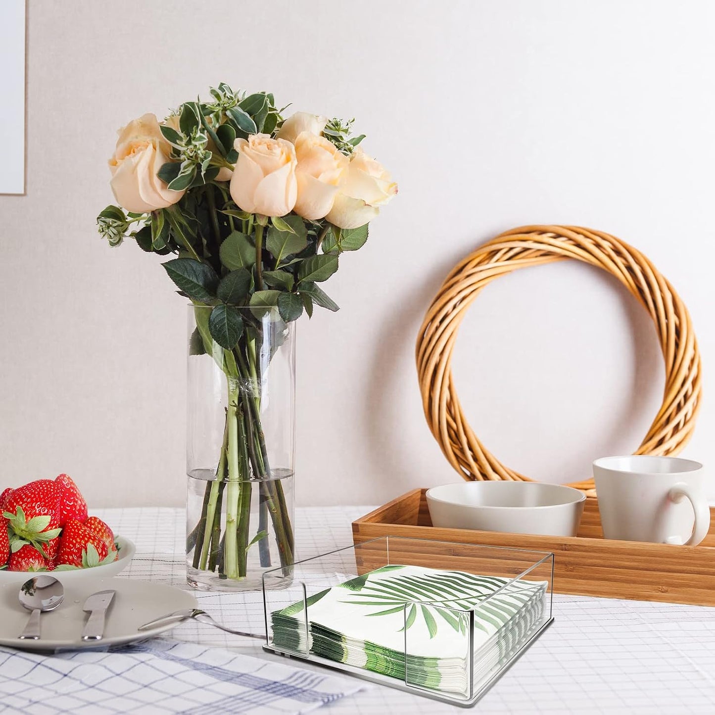 Square Acrylic Napkin Holder