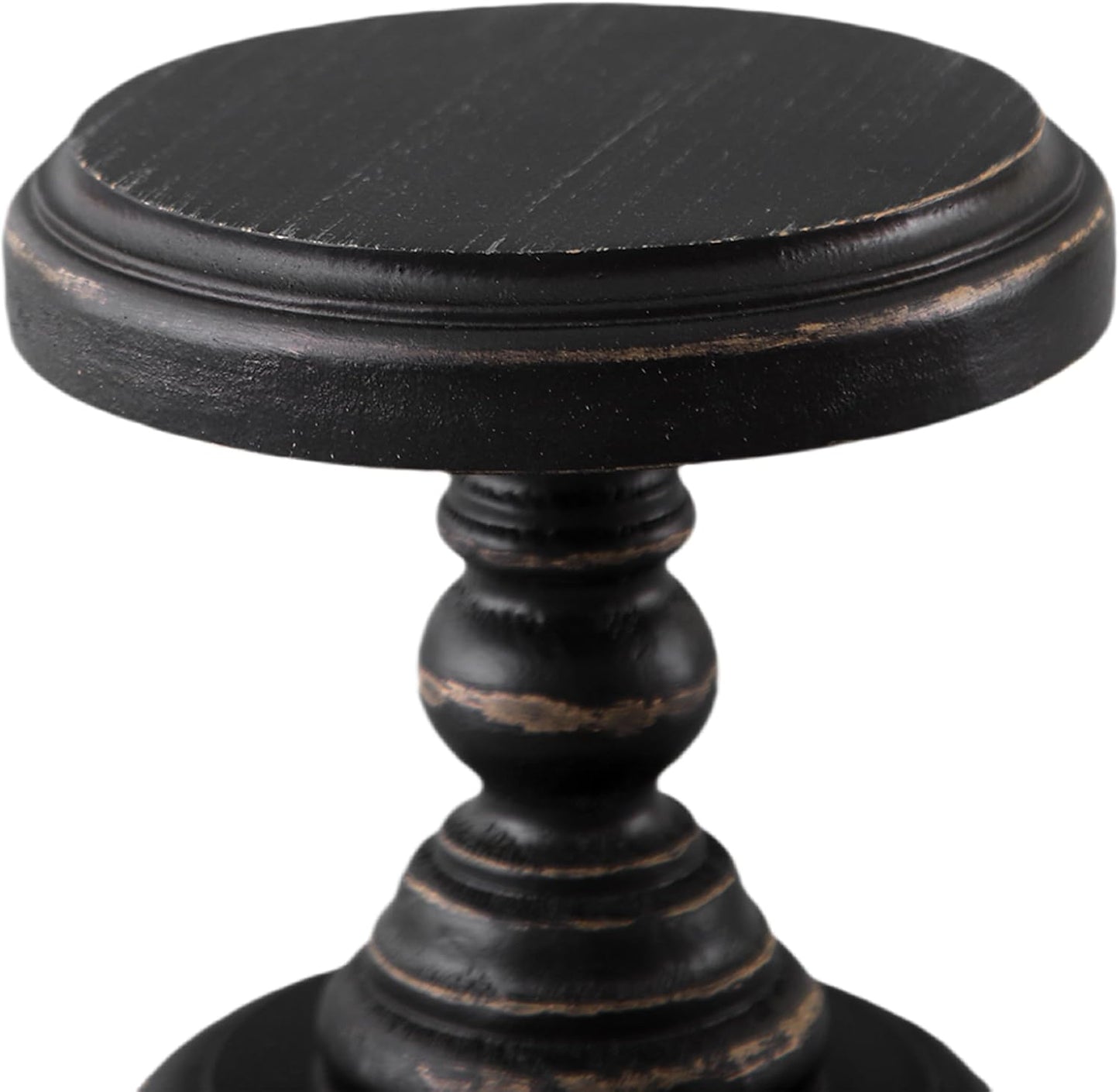 Rustic Small Pedestal Stand/Planter Stands / Black