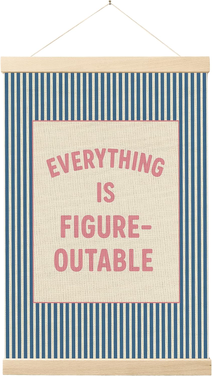 FGFK Positive Affirmations Wall Art Poster Hanger Frame 16x24 Inch