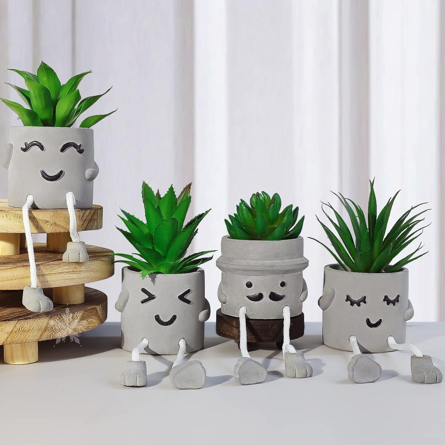 Creative Artificial Succulent Plants / Set of 4