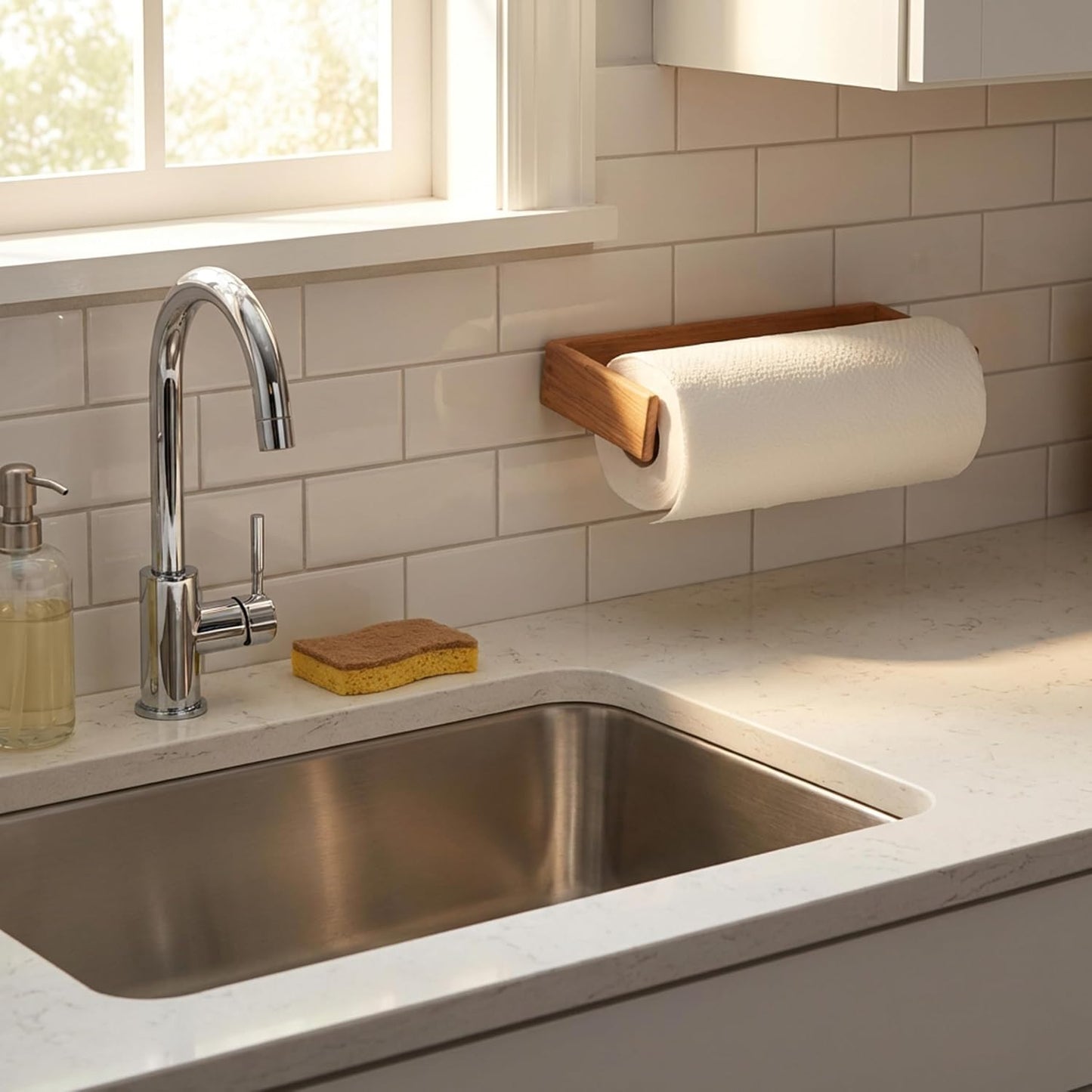 Whitecap Teak Wall-Mount Paper Towel Holder