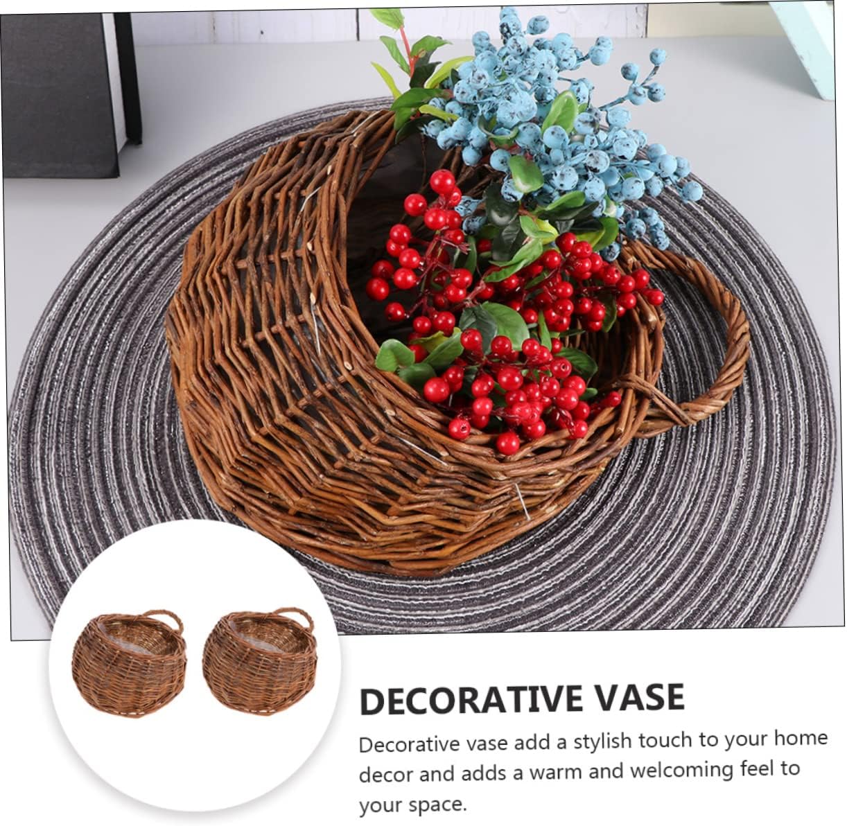 Woven Hanging Basket / Set of 2