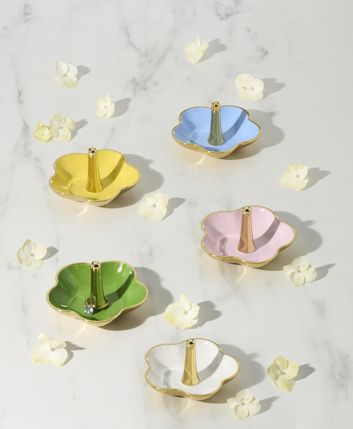 Make It Pop Metal Ring Dish / Green