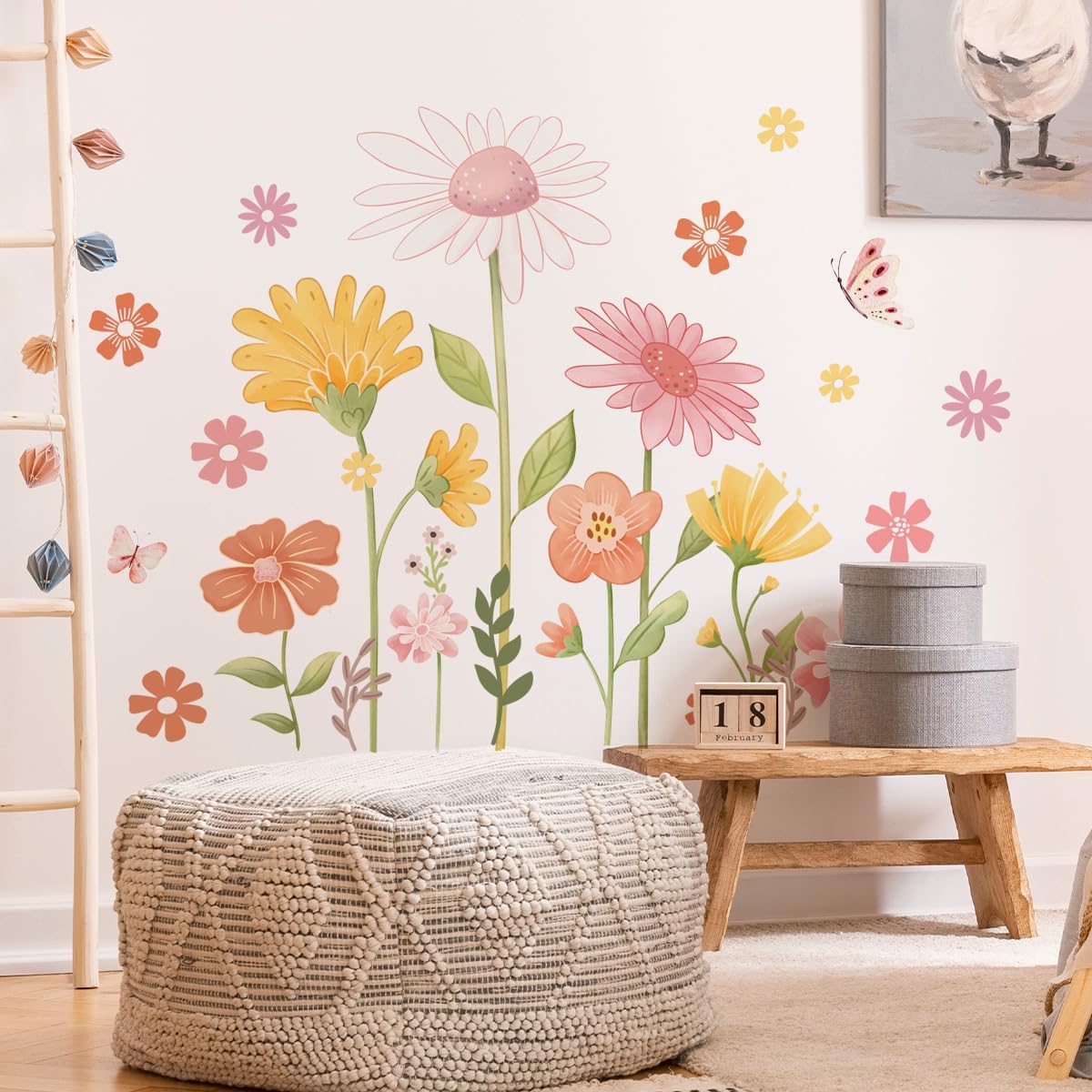 Boho Flower Wall Stickers / BOHO01