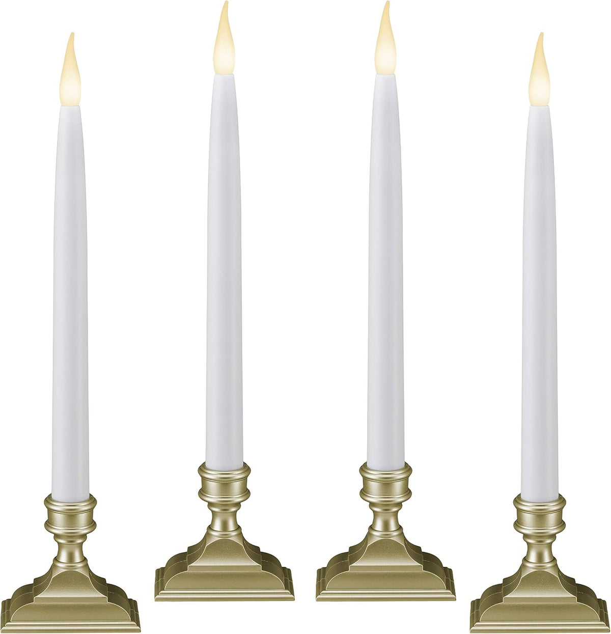 612 Vermont Battery Operated LED Taper Window Candles with Timer