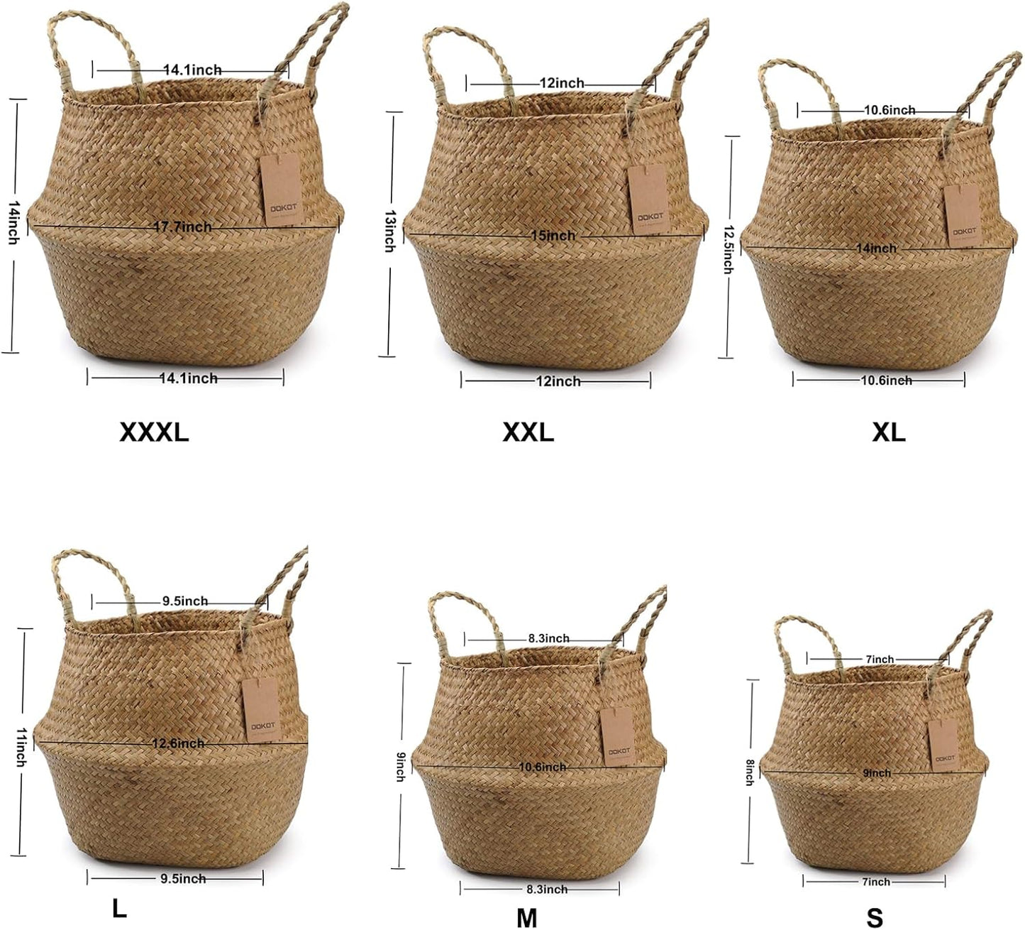 Woven Storage Basket / S / Natural / 7 Inch