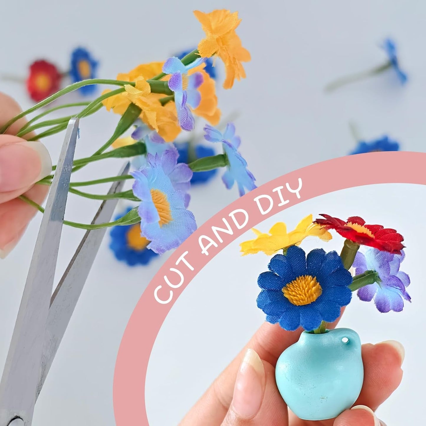Miniature Magnet Ceramic Vase Decoration / 8vase