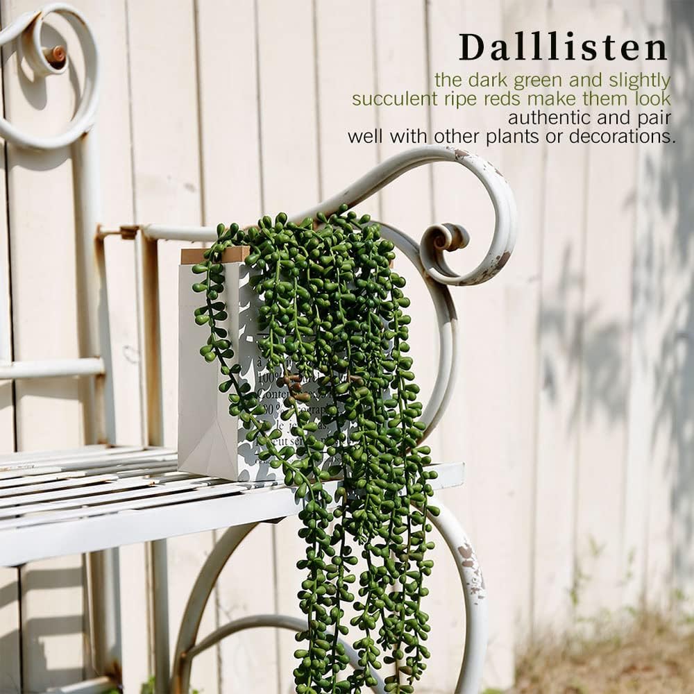 Artificial Succulents Hanging Plants / Green / Set of 6
