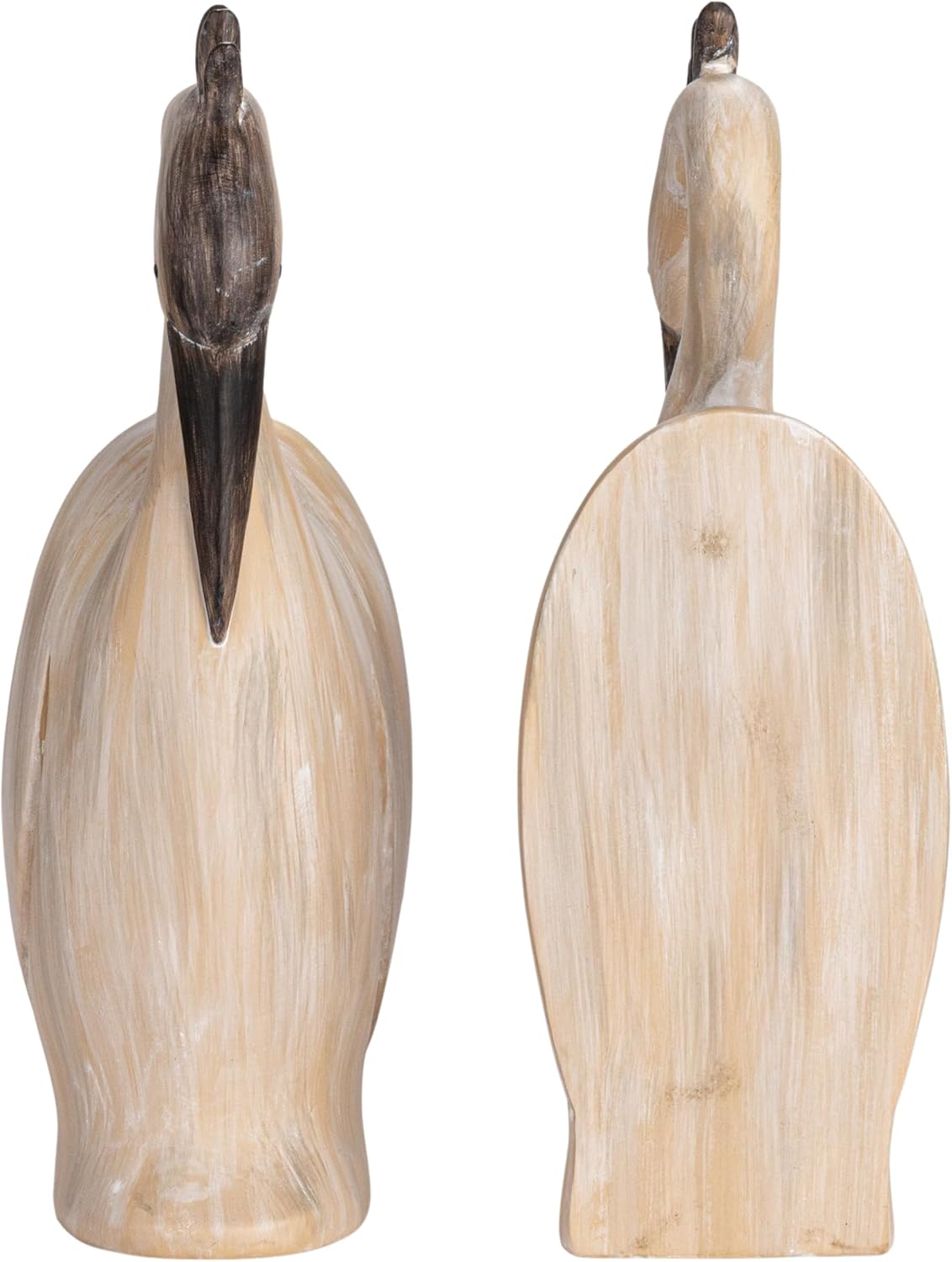 Resin Heron Bookends / Cream