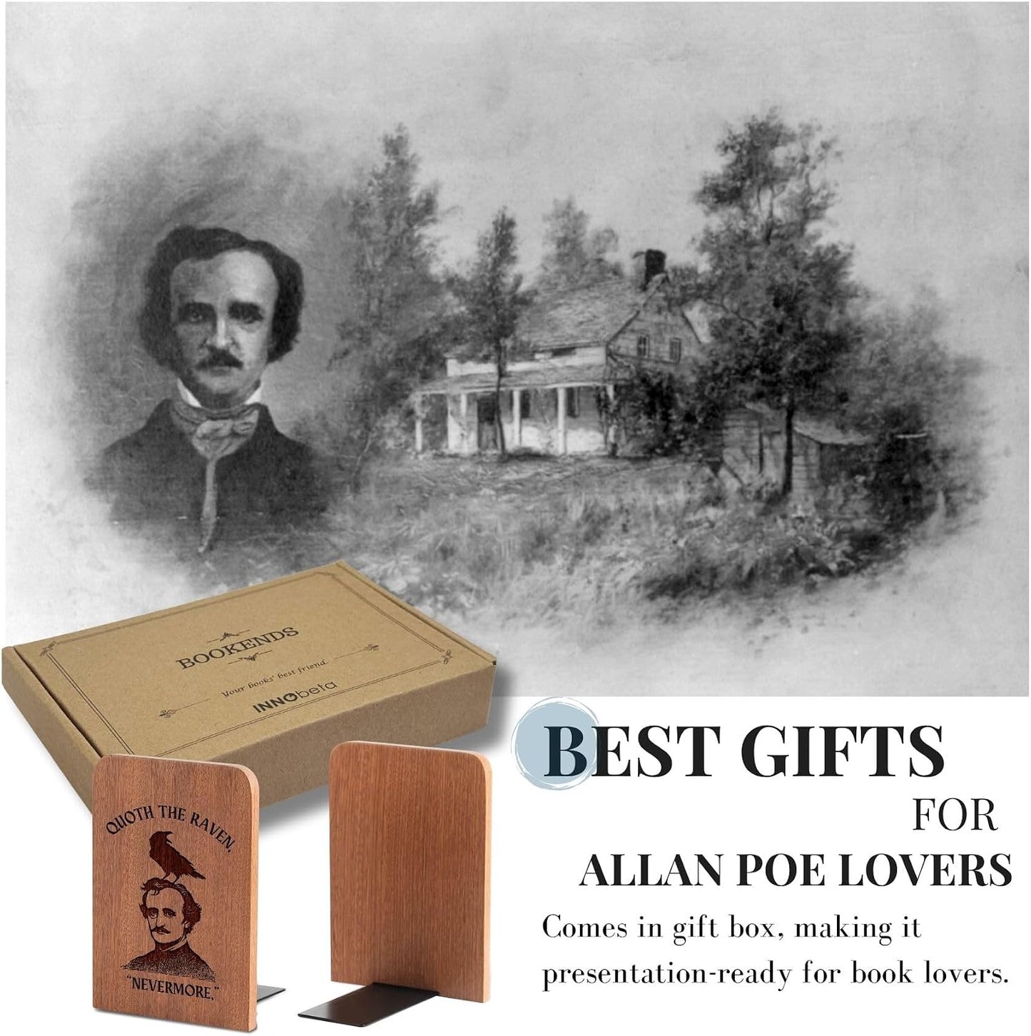 Heavy Duty Wooden Book Ends