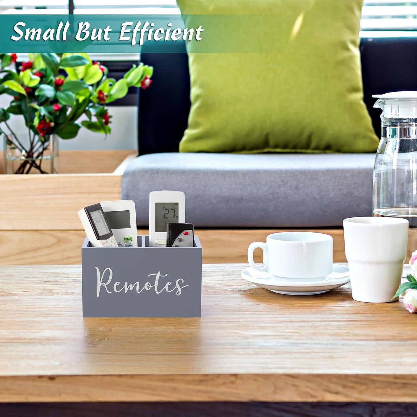 Remote Control Holder / Gray / 2 Slots