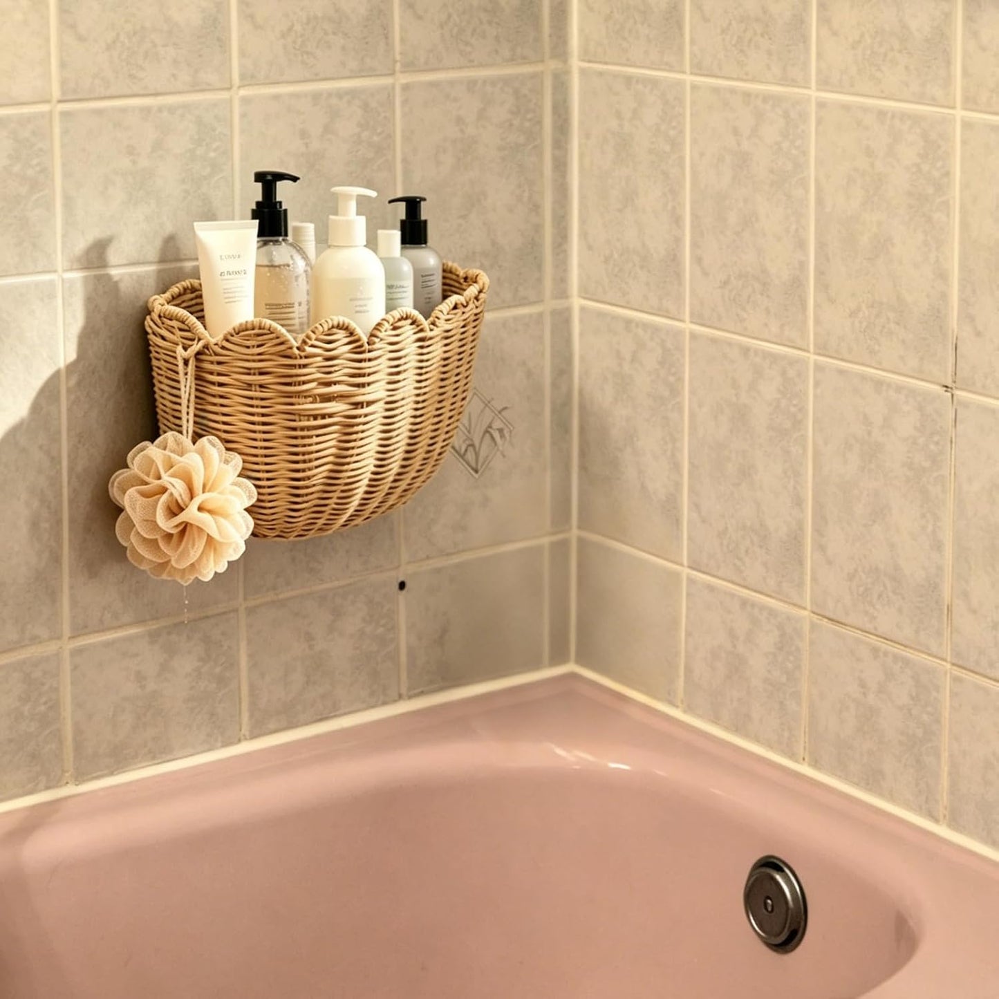 Scalloped Wall Basket / Set of 2