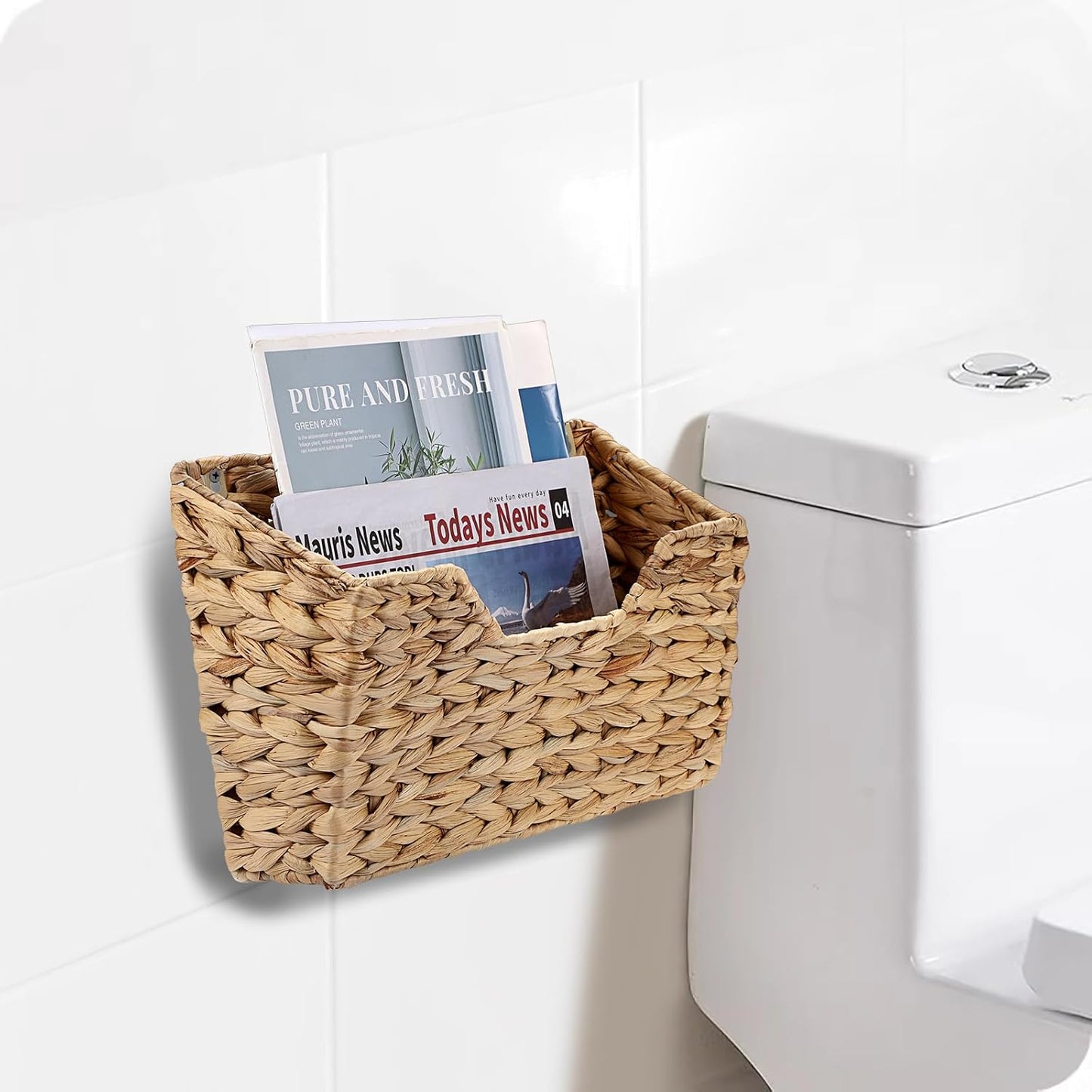 Woven Hanging Magazine Holder