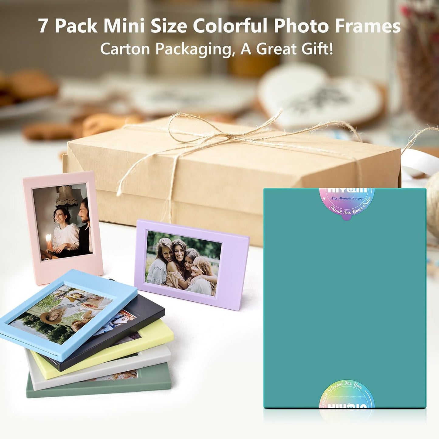Mini Photo Frame for Instax Mini / 7-mixed Colors / 2 x 3 / Photo Frames - Tabletop