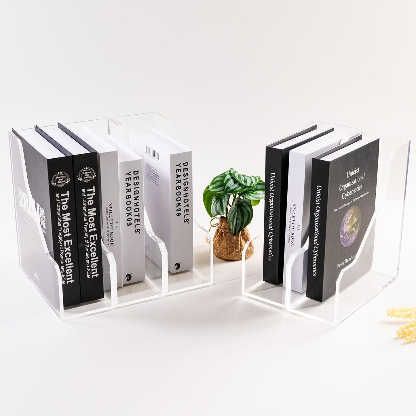 Acrylic Magazine File Holders / 1 Sections, A4 / Clear