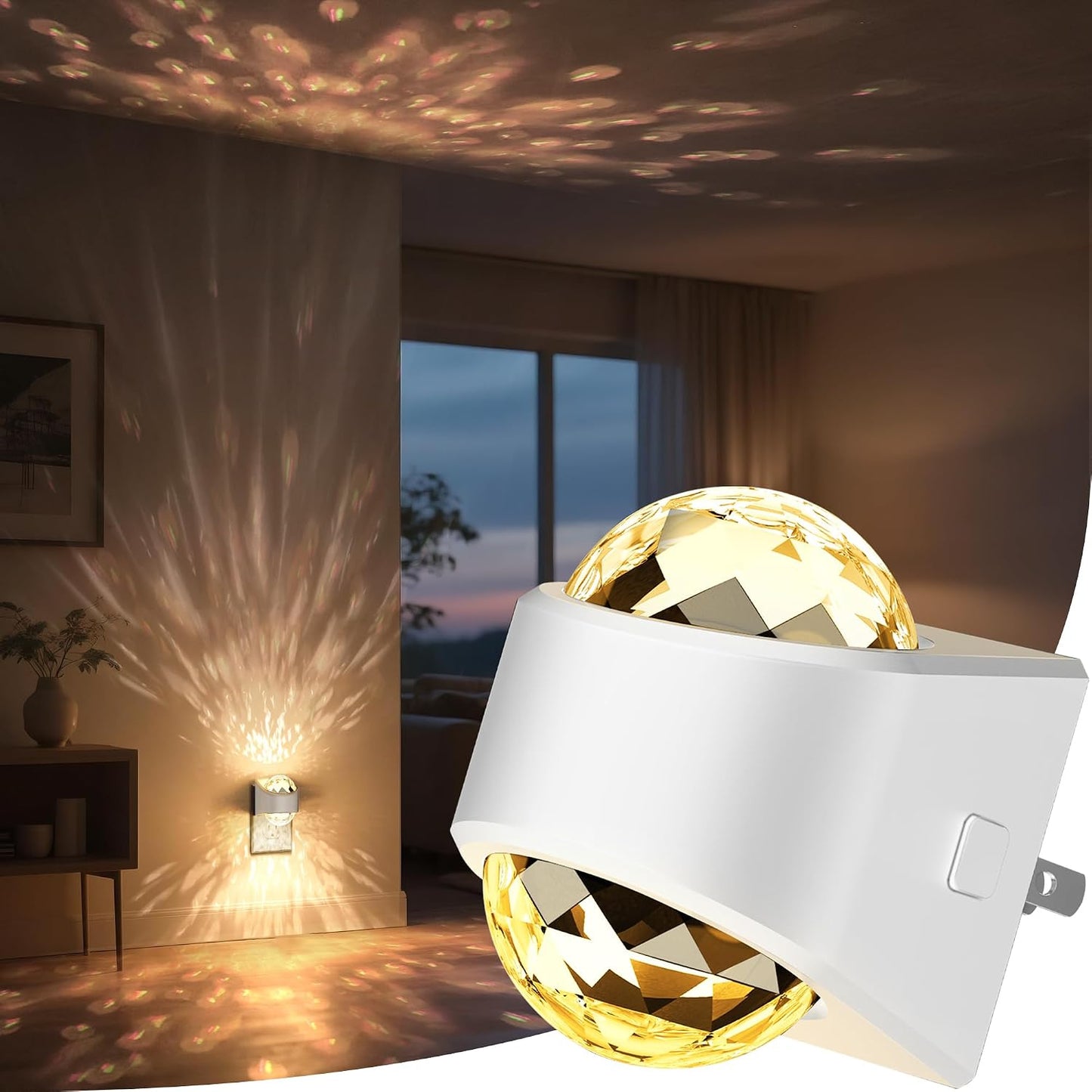 Briignite Night Light, Night Lights Plug into Wall, Projector Night Light