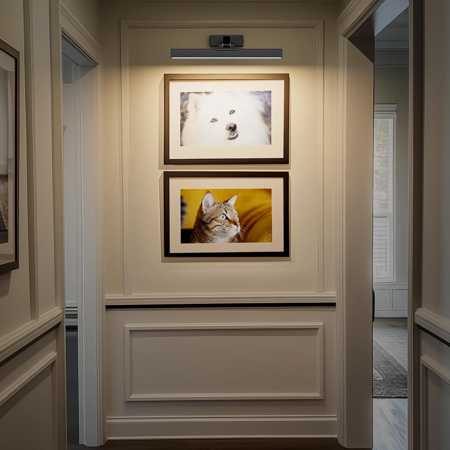 Picture Lights for Wall, Battery Operated Gallery Light 16in for Paintings CCT Dimmable Recharging Battery Wall Lamp
