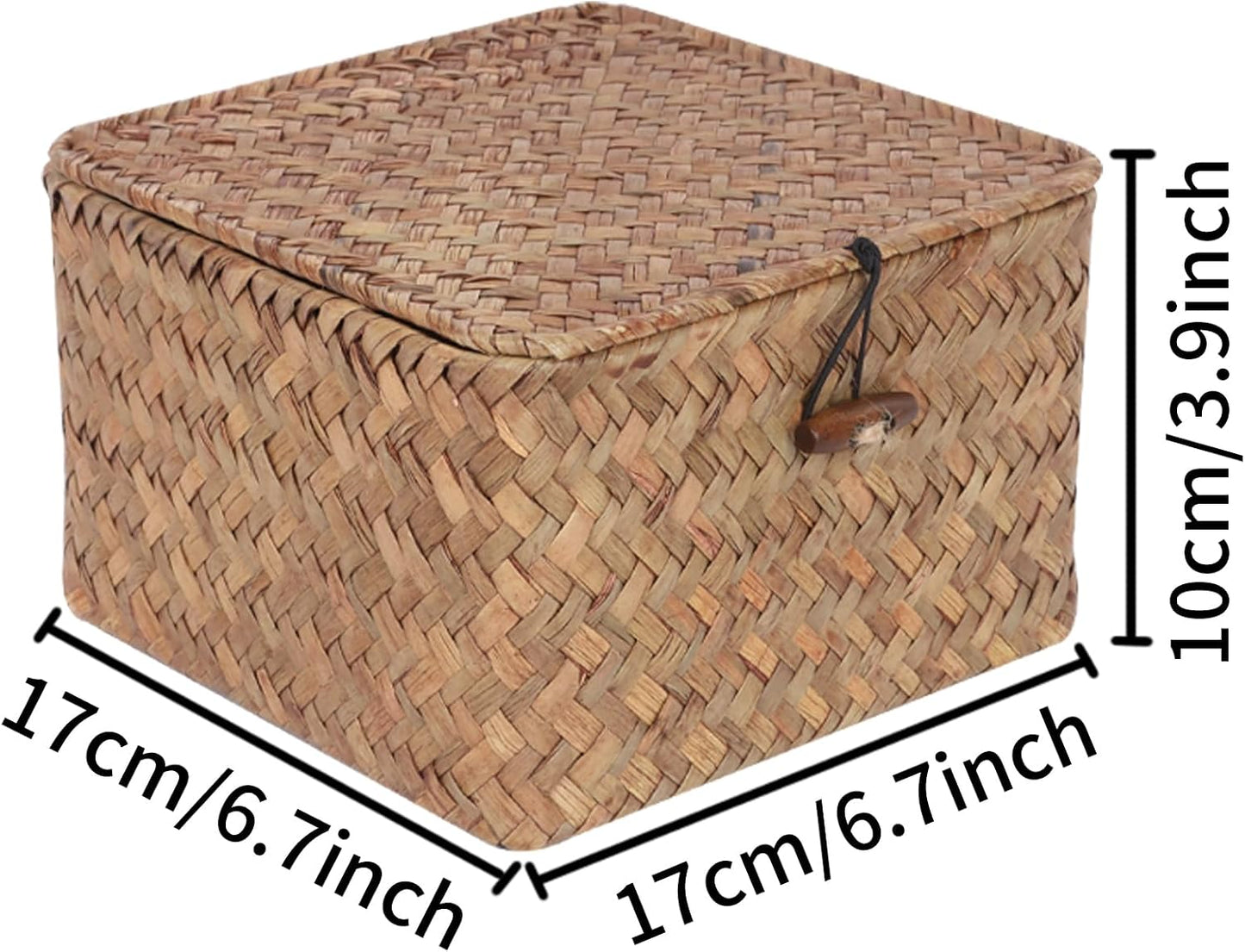 Wicker Shelf Baskets / Small / Coffee
