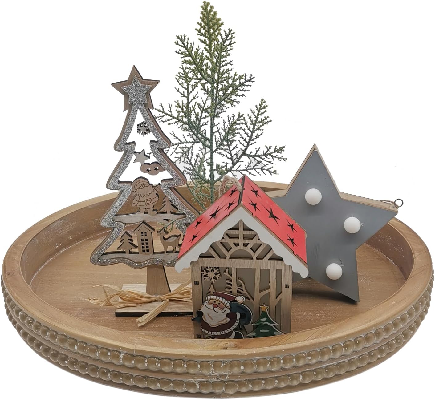 Oval Wooden Tray / Brown