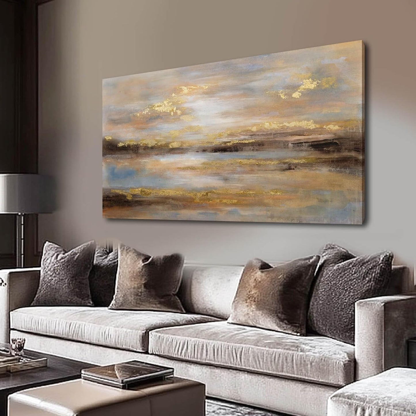 Large Wood Abstract Wall Art for Living Room, Modern 3D Artwork for Walls