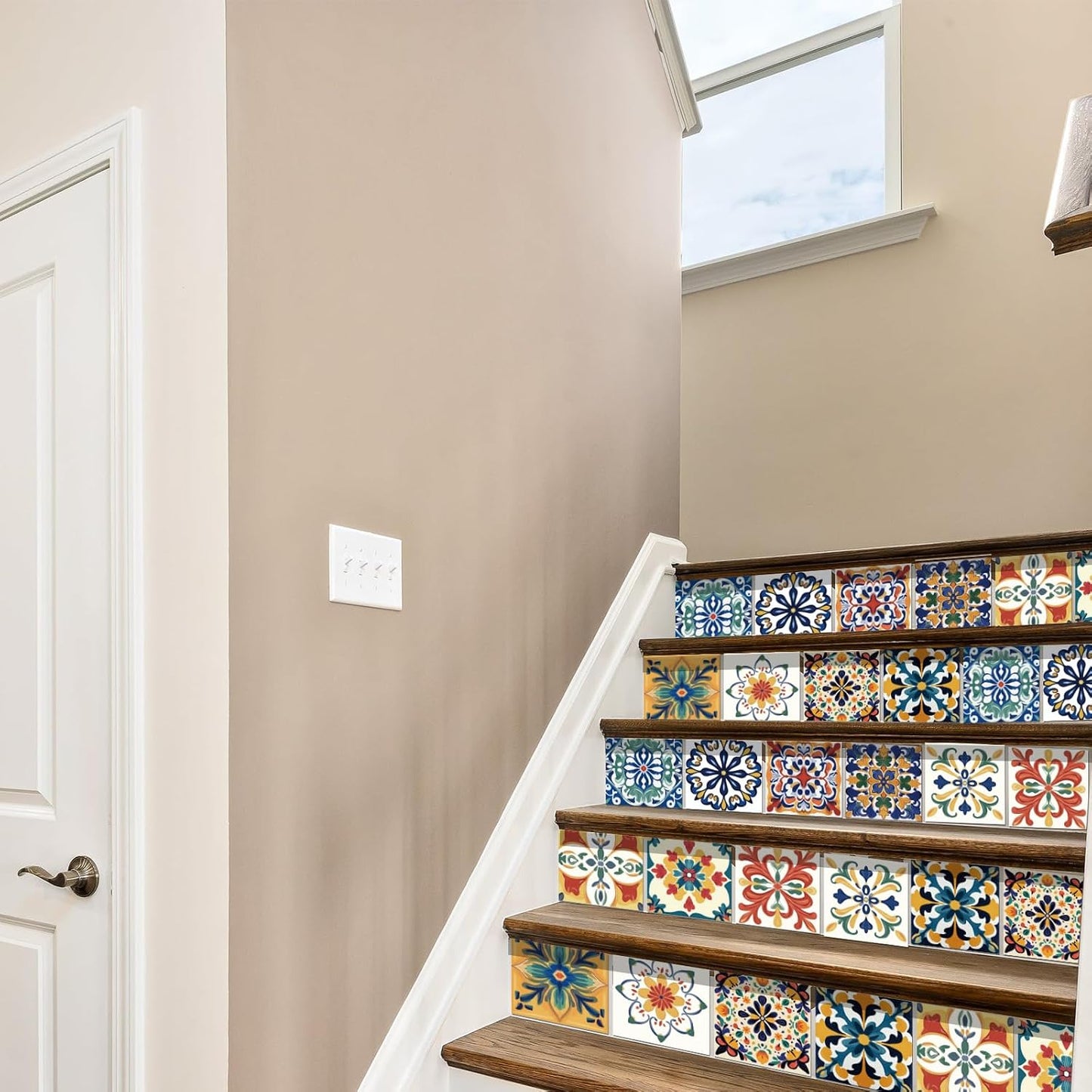 Style Tile Stickers Bohemia Peel and Stick Tile Stickers Mediterranean Style / Mosaic / Set of 36