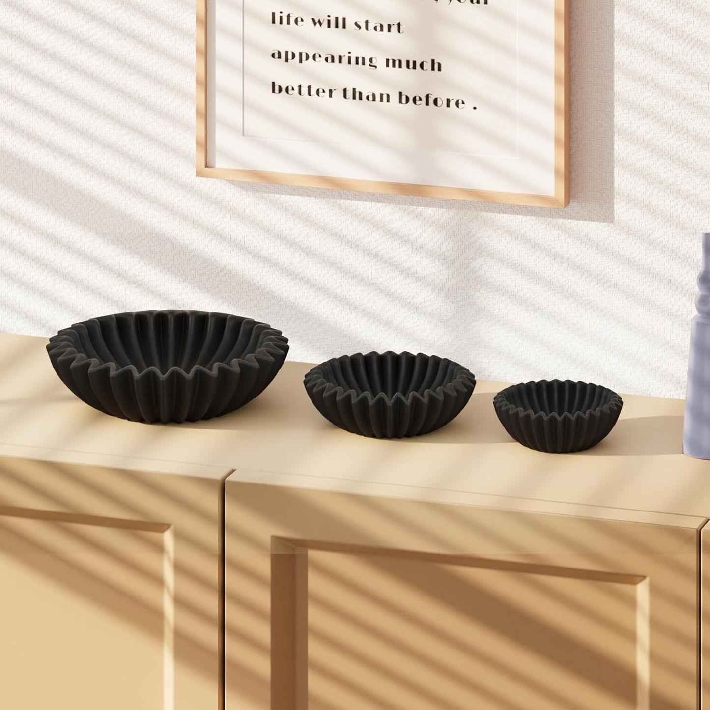 Small Ceramic Bowl Decorative Bowl / 6 Inches / Black