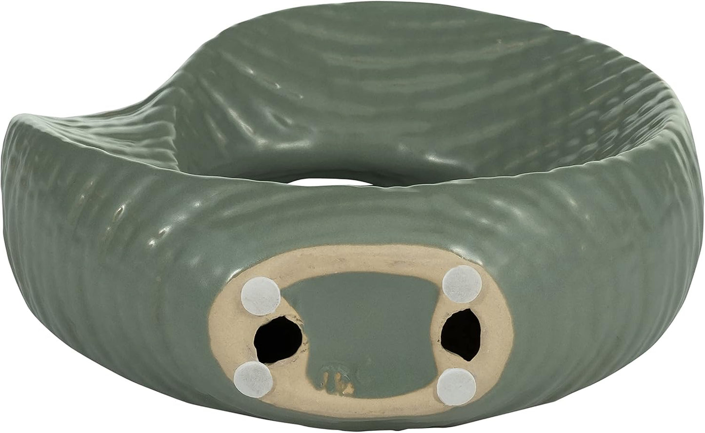 Ceramic Decorative Object / 8.0" H / Green