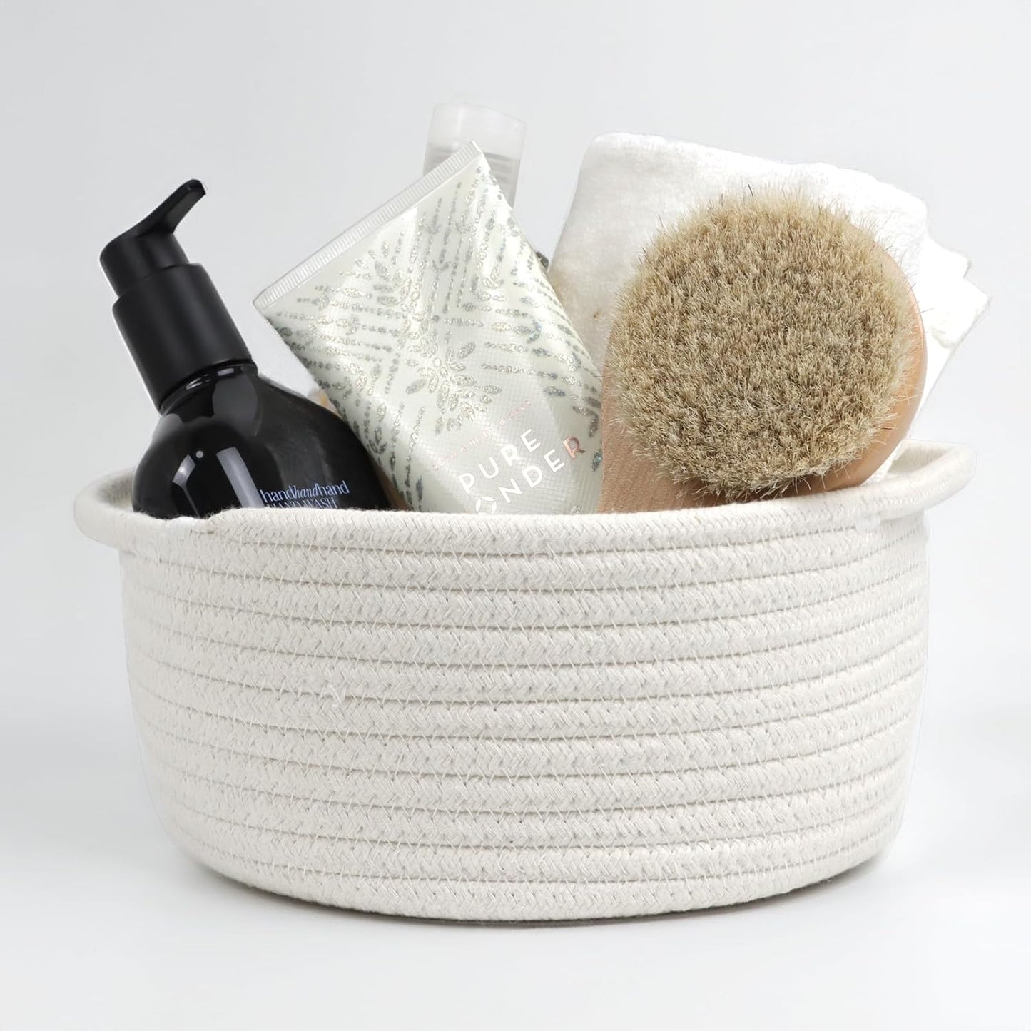 Small Woven Baskets / White / Set of 3