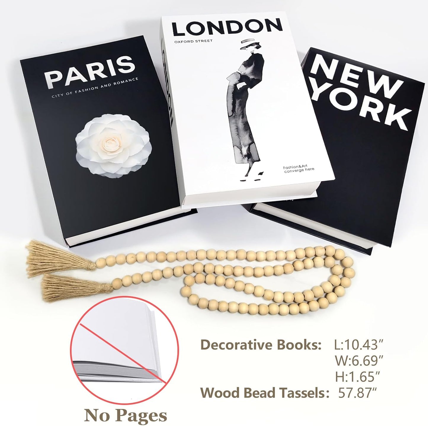 Faux Decorative Books / Set of 3