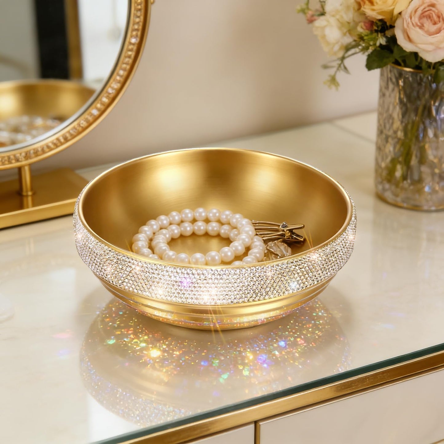 Catch All Bowl Fruit Bowls / Gold