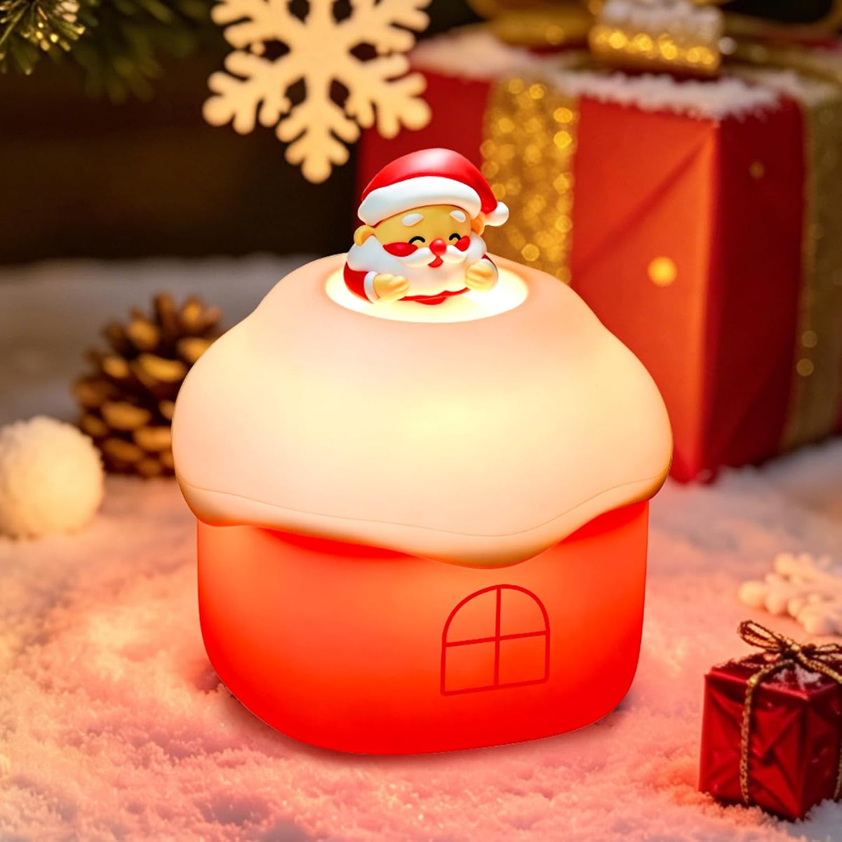 Santa Silicone Night Light Official Licensed Genuine Christmas Decor Gifts